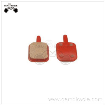 Mechanical red bicycle disc brake lining